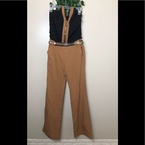 Vero Moda Halter top belted jumpsuit